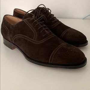 NWOT Bespoke “Massimo Bizzocchi” Suede dress shoes